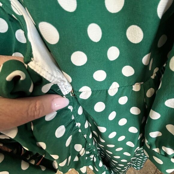 Kate Spade Green Wrap Dress - Picture 6 of 7